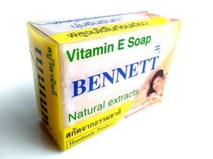 BENNETT soap natural extracts Vitamin E Thai brand